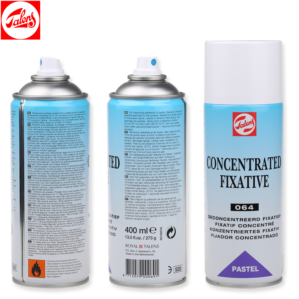 Talens 064 Concentrated Fixative Spray 150 ml